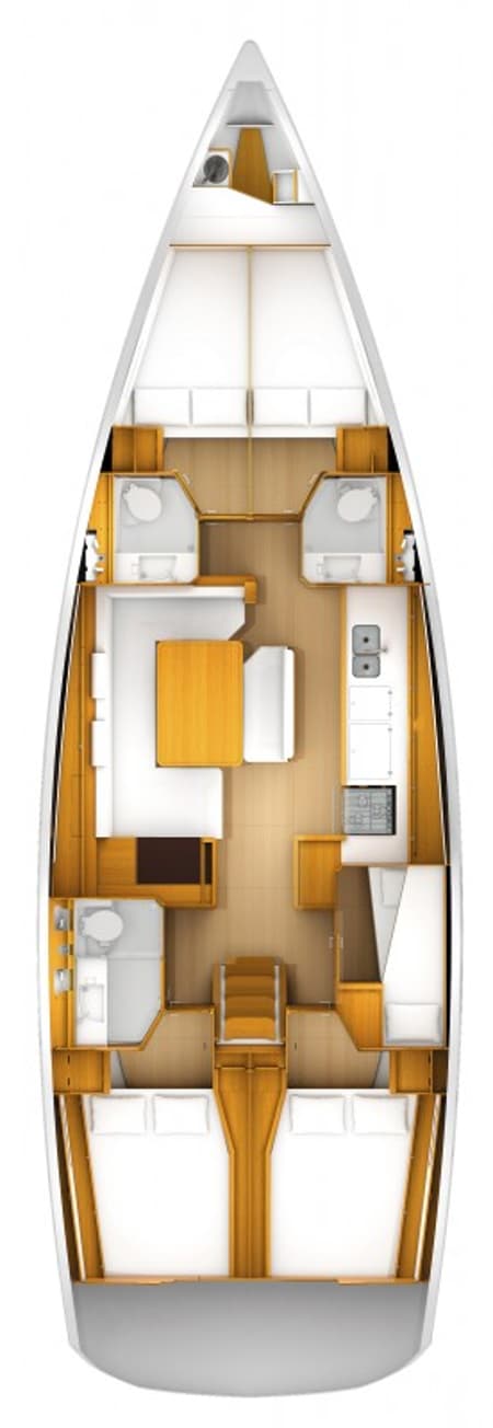 Charter Rental Sailboat Mayflower in Greece Layout | Yacht4Less