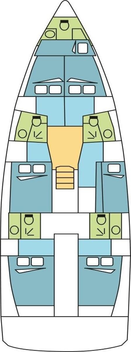 Charter Rental Sailboat GERETH  in Caribbean Layout | Yacht4Less