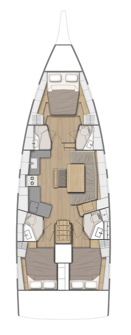 Charter Rental Sailboat wunderbar in Turkey Layout | Yacht4Less