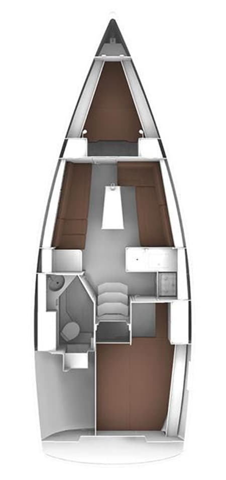 Charter Rental Sailboat Bella in Netherlands Layout | Yacht4Less