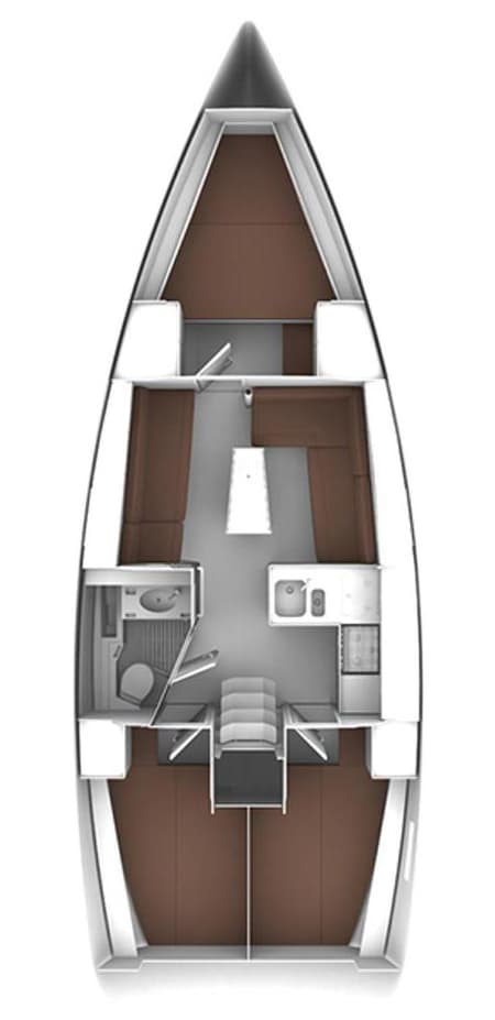 Charter Rental Sailboat Bella Luna in Netherlands Layout | Yacht4Less