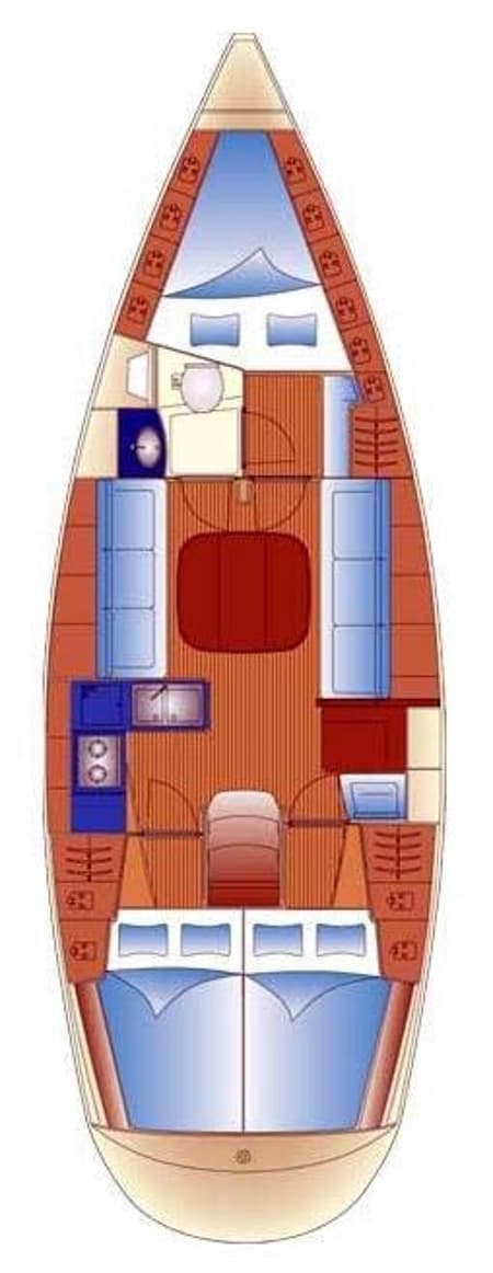 Charter Rental Sailboat Magic Mouse in Netherlands Layout | Yacht4Less