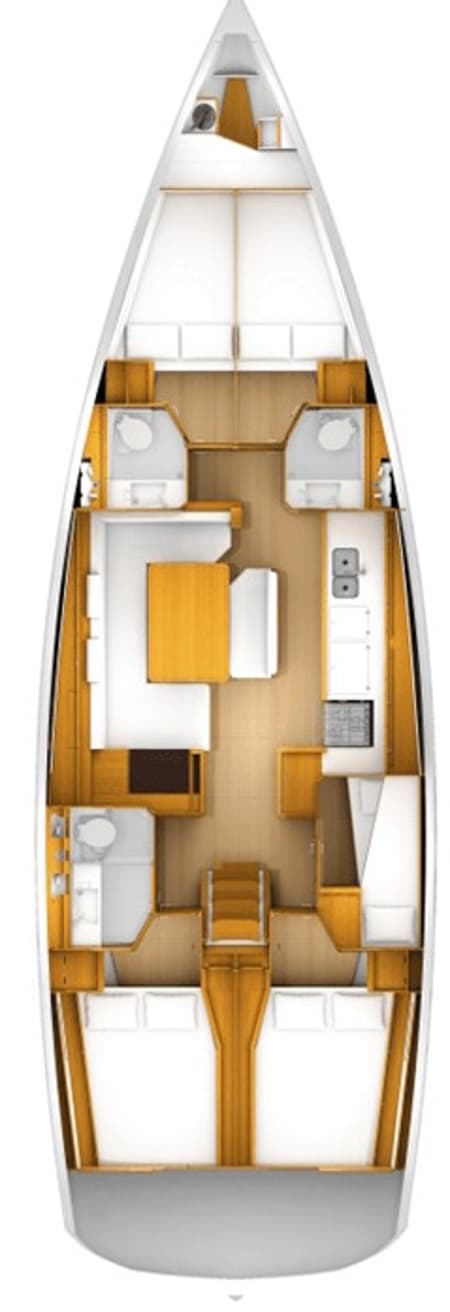 Charter Rental Sailboat Ataraxia in Greece Layout | Yacht4Less