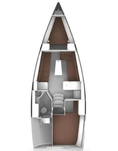 Charter Rental Sailboat Althea in Greece Layout | Yacht4Less