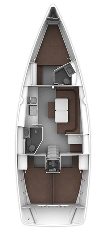 Charter Rental Sailboat Marlin 3 in Turkey Layout | Yacht4Less
