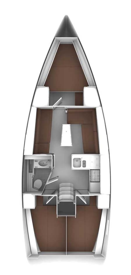 Charter Rental Sailboat Emira in Croatia Layout | Yacht4Less