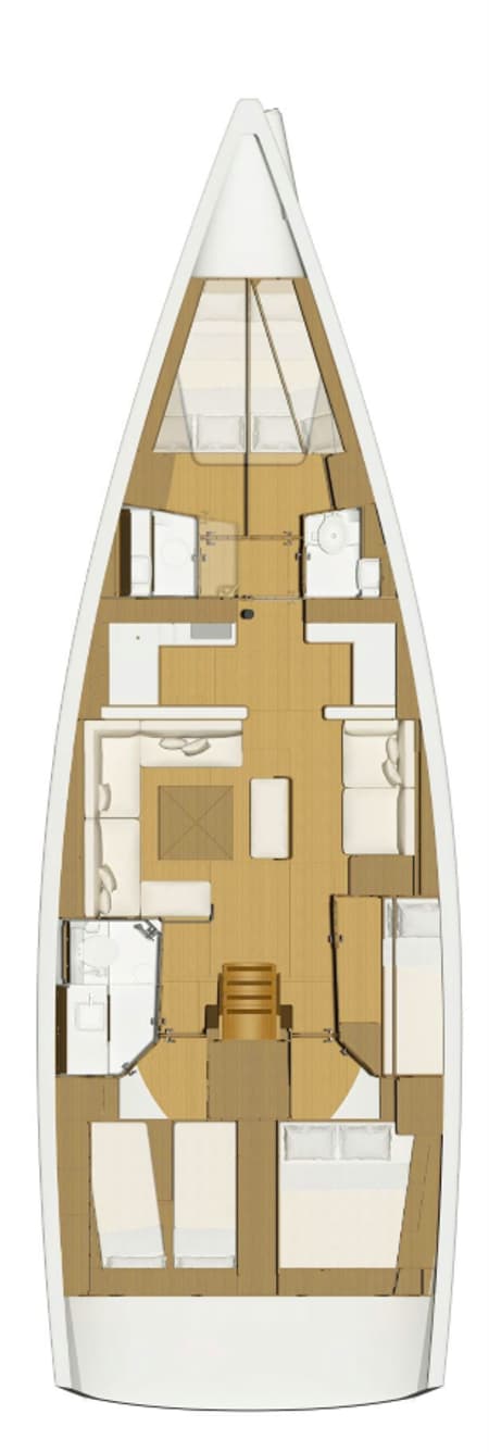 Charter Rental Sailboat Kalypso in Greece Layout | Yacht4Less