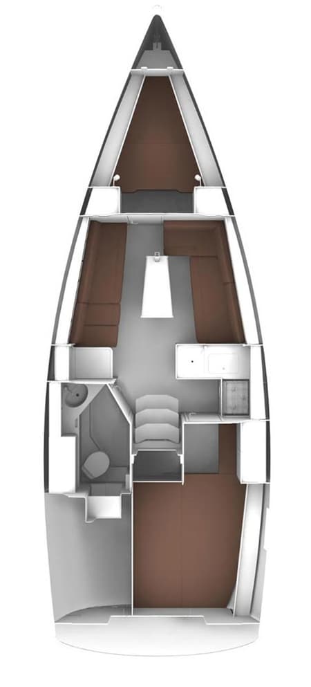 Charter Rental Sailboat Pace in Croatia Layout | Yacht4Less