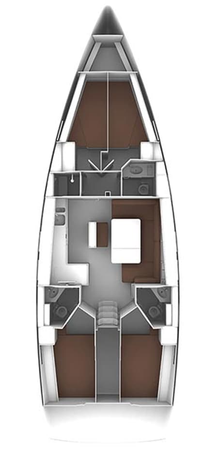 Charter Rental Sailboat Sirius in Croatia Layout | Yacht4Less