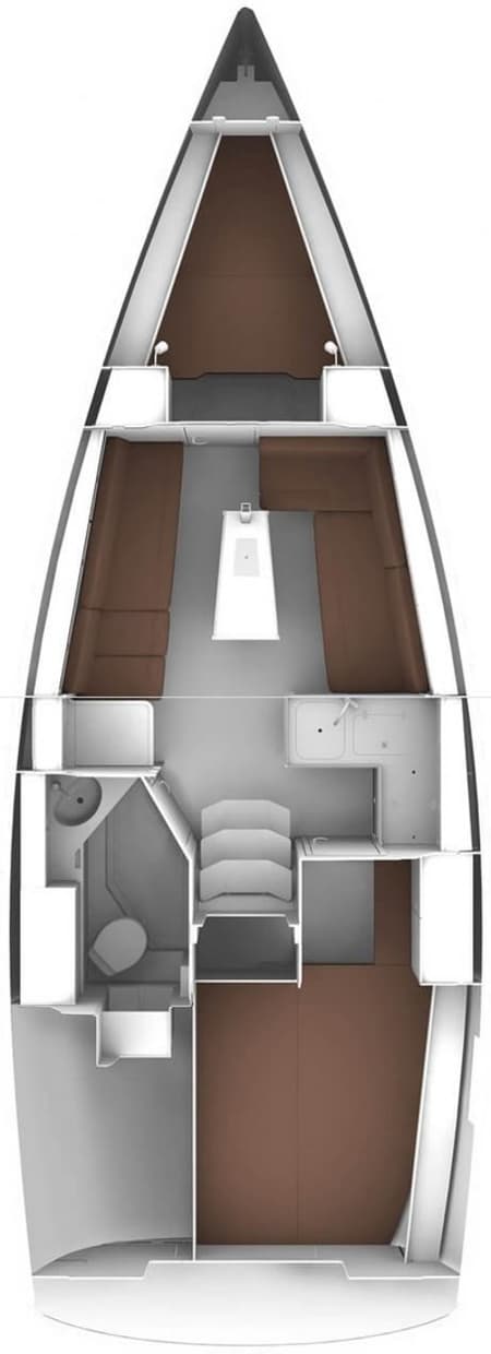 Charter Rental Sailboat Maki I in Croatia Layout | Yacht4Less