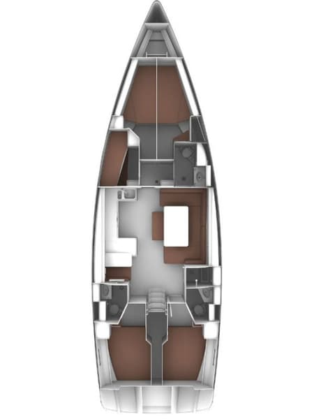 Charter Rental Sailboat Bonnytta in Croatia Layout | Yacht4Less