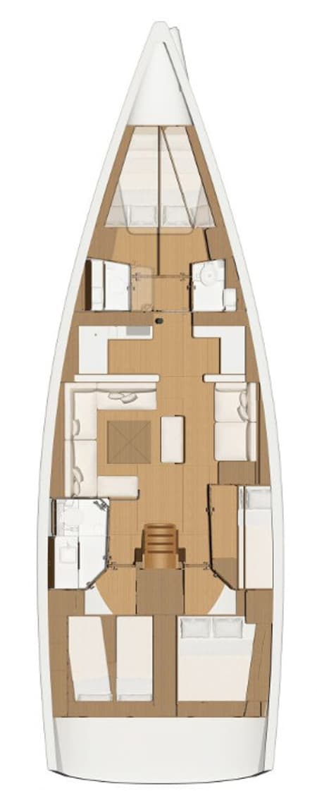 Charter Rental Sailboat Dream Planet in Italy Layout | Yacht4Less