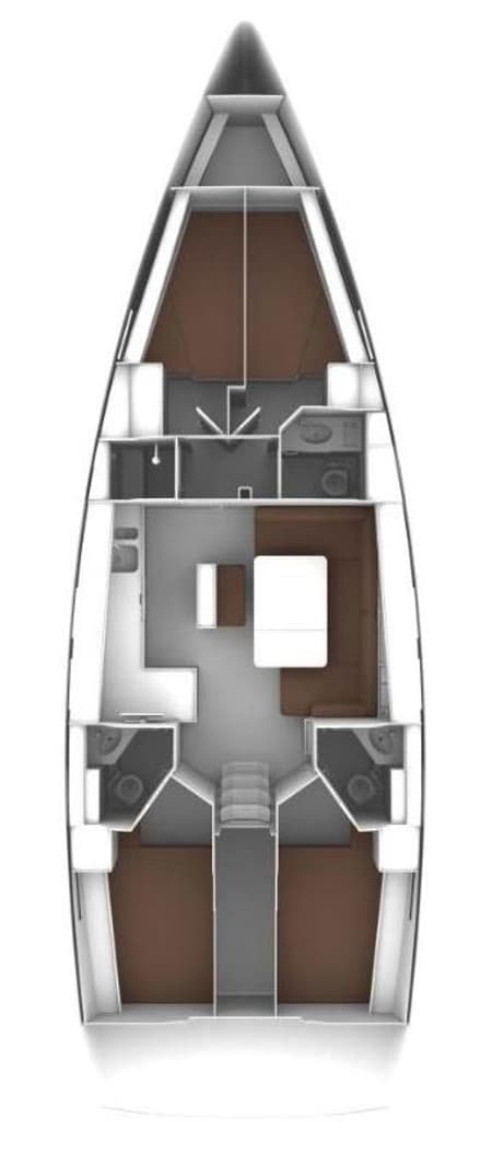 Charter Rental Sailboat Bella Donna in Netherlands Layout | Yacht4Less