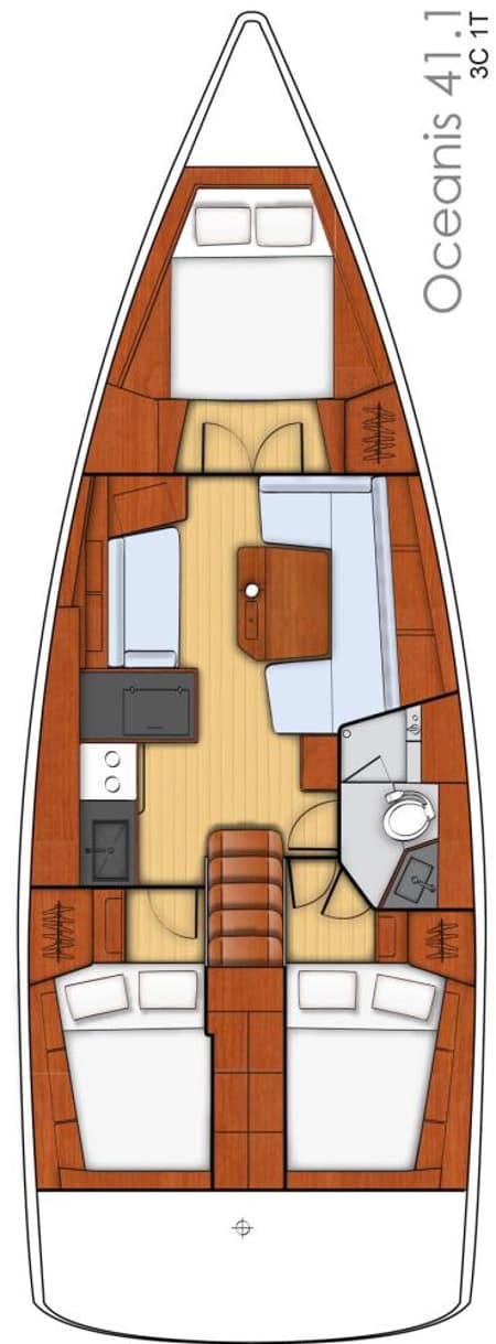 Charter Rental Sailboat White Beauty in Croatia Layout | Yacht4Less