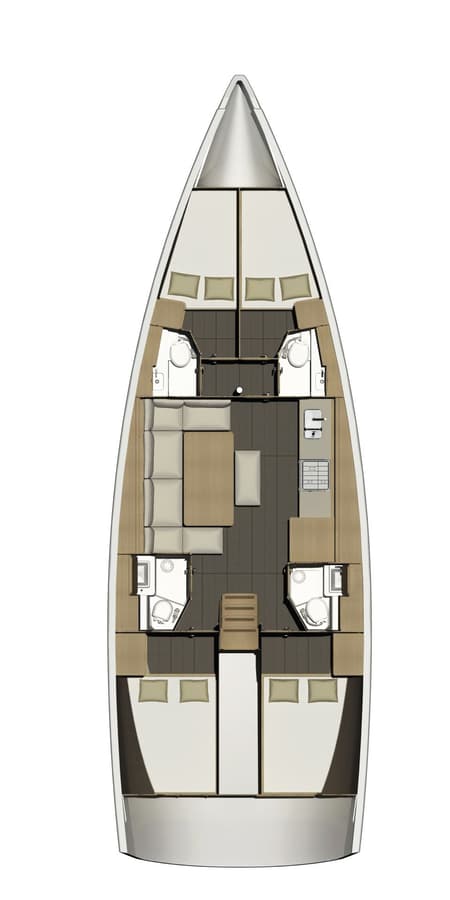 Charter Rental Sailboat Sylke in Croatia Layout | Yacht4Less