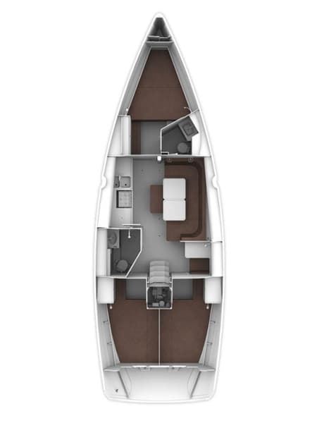 Charter Rental Sailboat Bella in Croatia Layout | Yacht4Less