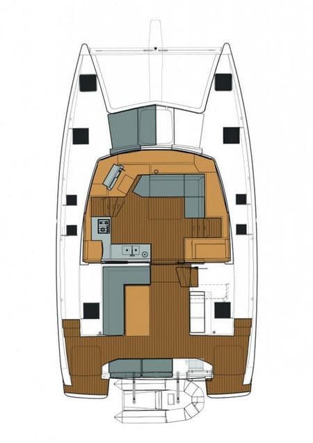 Charter Rental Catamaran Why Not in Croatia Layout | Yacht4Less