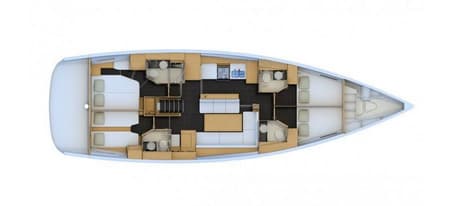 Charter Rental Sailboat Scorpius in Greece Layout | Yacht4Less