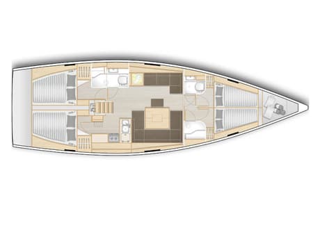 Charter Rental Sailboat Bea in Italy Layout | Yacht4Less