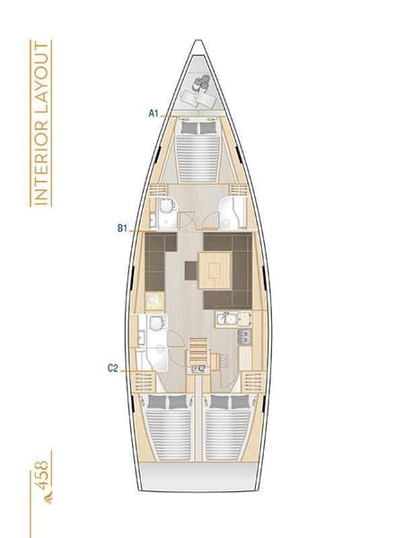 Charter Rental Sailboat Podatok Too in Croatia Layout | Yacht4Less