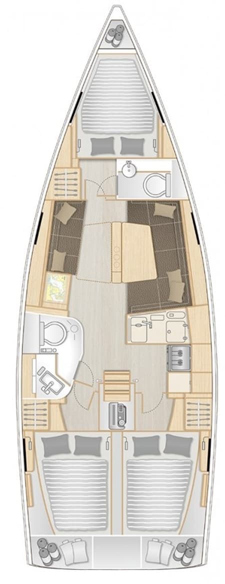 Charter Rental Sailboat Fany in Croatia Layout | Yacht4Less