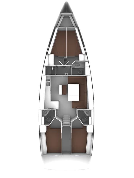 Charter Rental Sailboat Optima Prime in Croatia Layout | Yacht4Less
