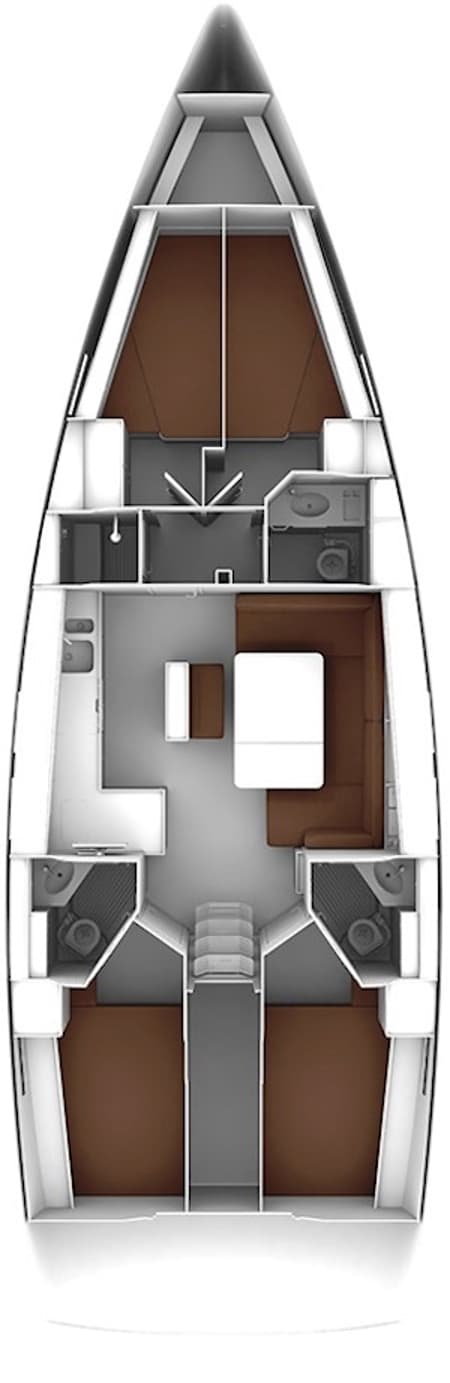 Charter Rental Sailboat Malbec in Croatia Layout | Yacht4Less