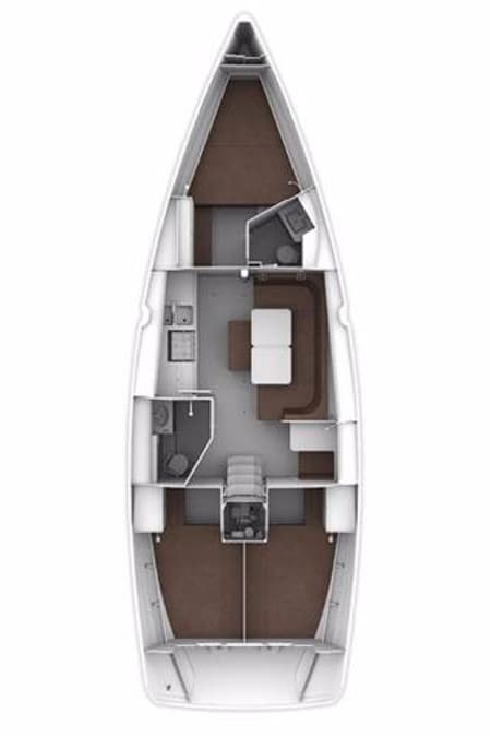 Charter Rental Sailboat Morellina in Croatia Layout | Yacht4Less