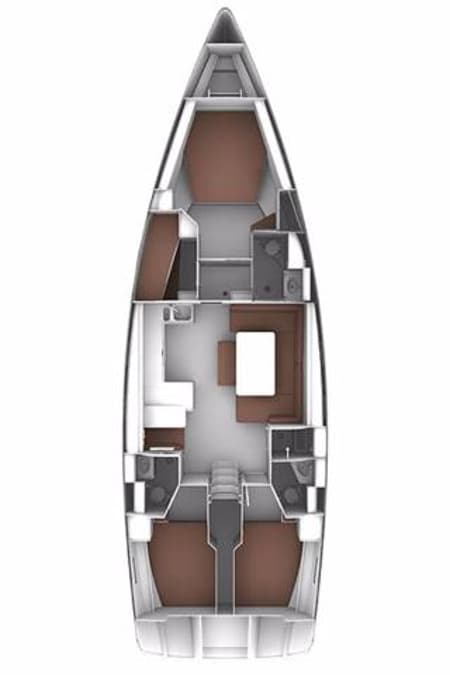 Charter Rental Sailboat Marcellino in Croatia Layout | Yacht4Less