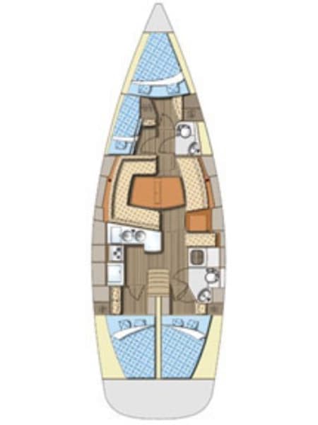 Charter Rental Sailboat Jordan in Croatia Layout | Yacht4Less