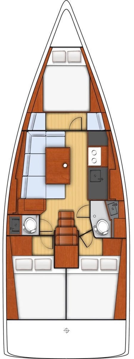 Charter Rental Sailboat One in Croatia Layout | Yacht4Less