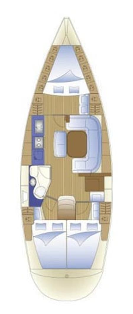 Charter Rental Sailboat Nexus in Slovenia Layout | Yacht4Less