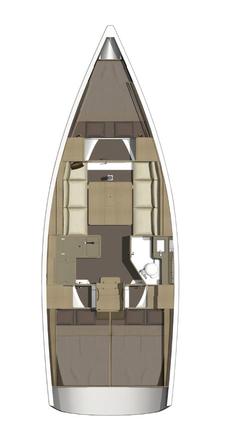 Charter Rental Sailboat Feniks in Croatia Layout | Yacht4Less