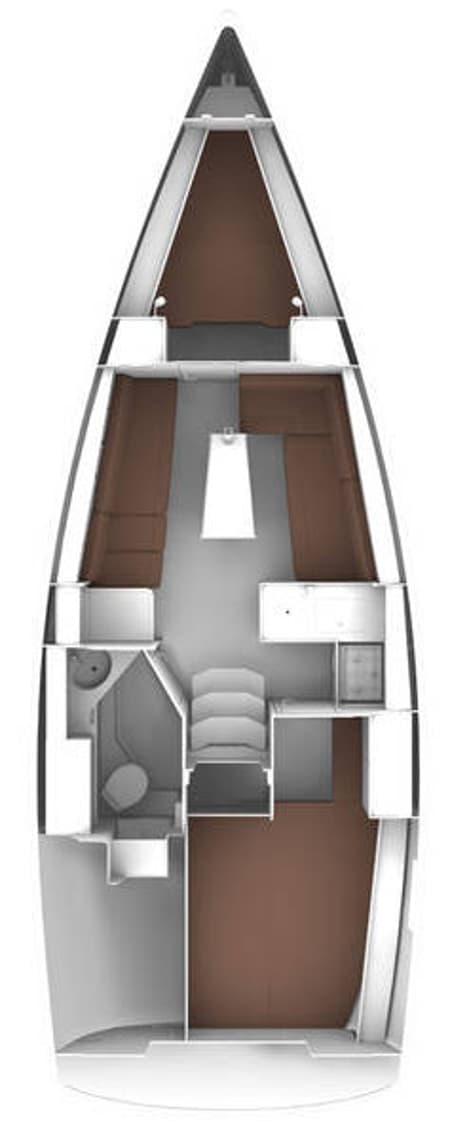 Charter Rental Sailboat Sea Lion in Croatia Layout | Yacht4Less