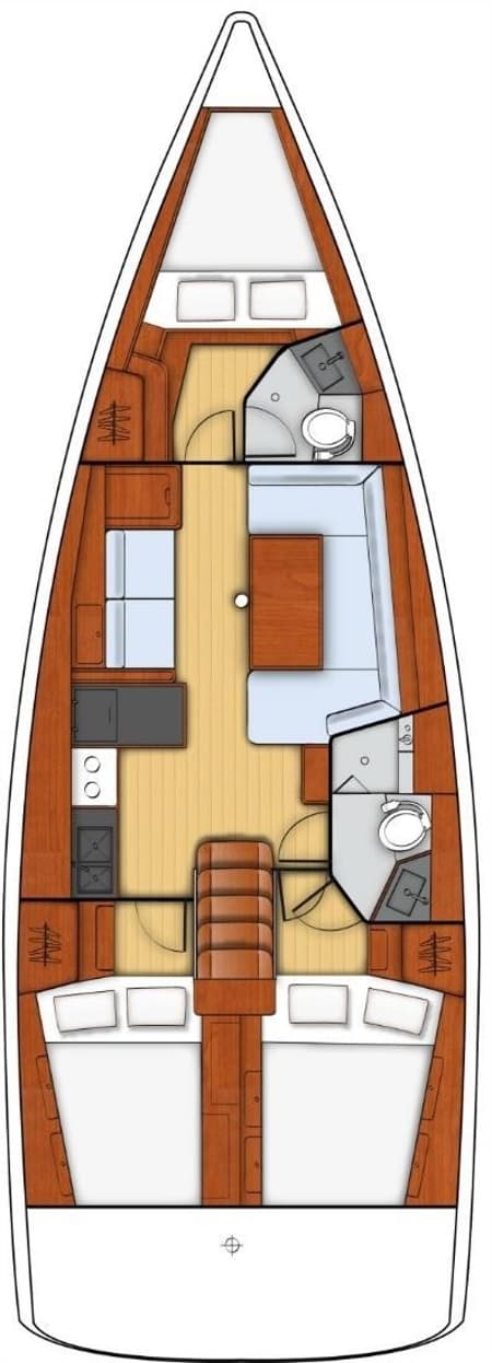 Charter Rental Sailboat Ecstasea in Greece Layout | Yacht4Less