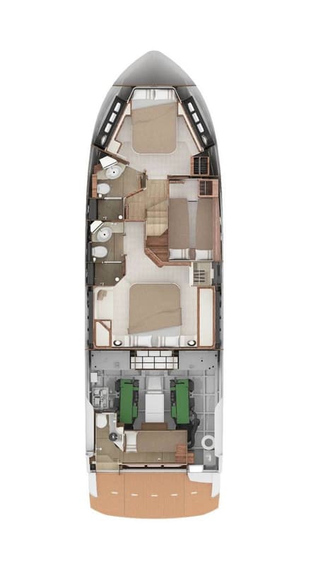 Charter Rental Motorboat Viva La Vida in Croatia Layout | Yacht4Less