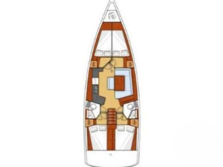 Charter Rental Sailboat Nesi 2 in Croatia Layout | Yacht4Less