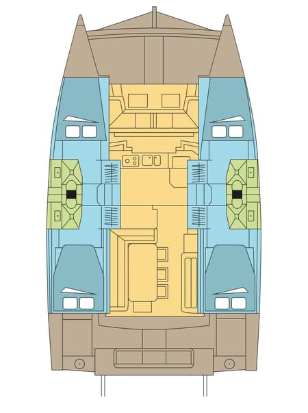 Charter Rental Catamaran JACANA in Caribbean Layout | Yacht4Less