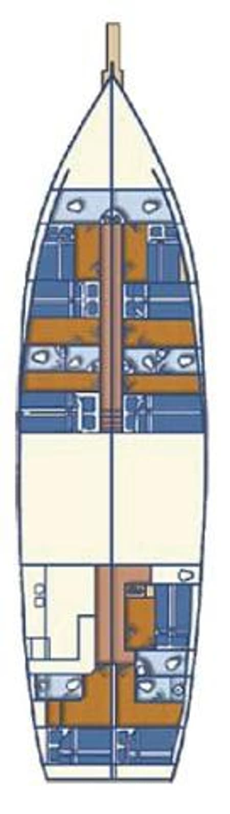 Charter Rental Gulet Linda in Croatia Layout | Yacht4Less