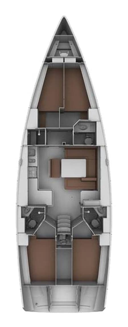 Charter Rental Sailboat Aiolos in Croatia Layout | Yacht4Less