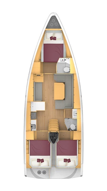 Charter Rental Sailboat Nomad in Turkey Layout | Yacht4Less