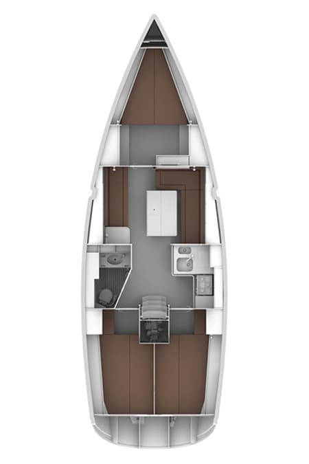 Charter Rental Sailboat Estela in Croatia Layout | Yacht4Less