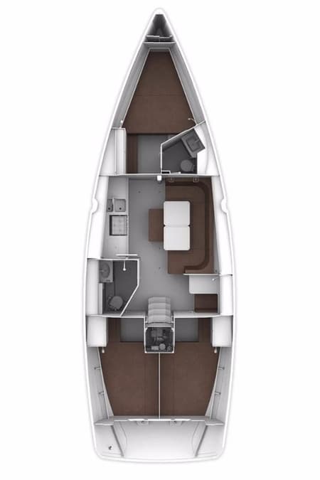 Charter Rental Sailboat Rebel Rebel in Croatia Layout | Yacht4Less