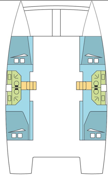 Charter Rental Catamaran ALCINA_DB  in Australia Layout | Yacht4Less