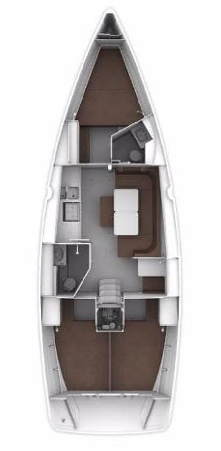 Charter Rental Sailboat Albatros in Croatia Layout | Yacht4Less