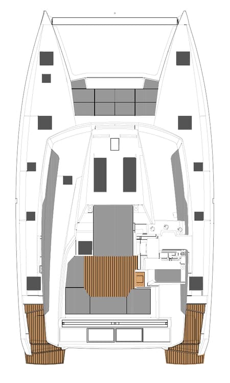 Charter Rental Catamaran Lazuli in Greece Layout | Yacht4Less