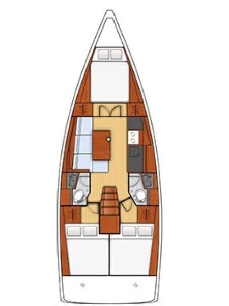 Charter Rental Sailboat The Boss in Greece Layout | Yacht4Less