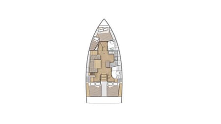 Charter Rental Sailboat Fots in Greece Layout | Yacht4Less