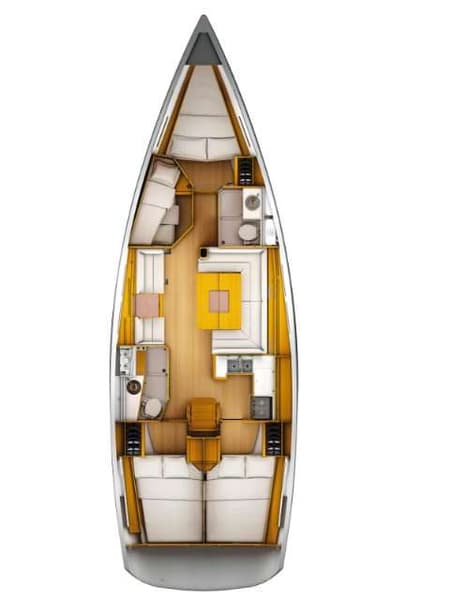 Charter Rental Sailboat Top Smile in Croatia Layout | Yacht4Less