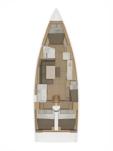 Charter Rental Sailboat Bibi in Croatia Layout | Yacht4Less